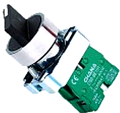 2 Pos Spring Return Short Handle Selector Switch